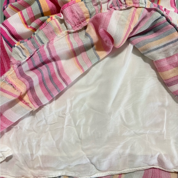 Mini Pink Colorful Striped Mini Dress - Picture 5 of 5
